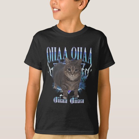 オイアオイア 猫 脳破壊  Tシャツ (正面)