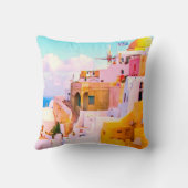 オイアサンカラフルトリーニハウス,ギリシャ写真 クッション (裏面)