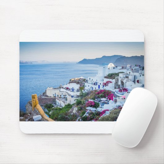 オイアラサントリーニビレッジギリシャ マウスパッド (マウス)