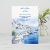 オイアヴィレッジサントリーニアイランドギリシャ結婚ズ 招待状 (スタンド正面)