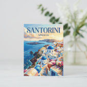 オイア、ギリシャのサントリーニ ポストカード (スタンド正面)