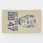 オイエス彼はやった47 トランプ 2024 横断幕 (横)