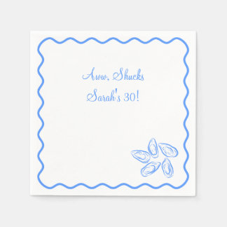 オイスターおもしろい誕生日 スタンダードカクテルナプキン