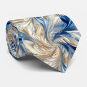 オイスターとブルー ネクタイ (ロール)