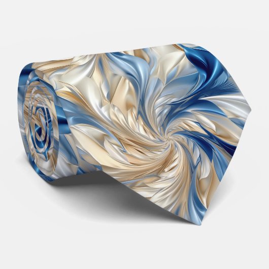 オイスターとブルー ネクタイ (ロール)