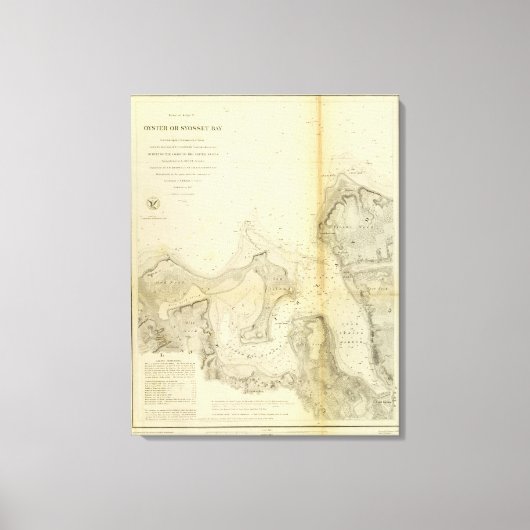 オイスターまたはソセット湾 キャンバスプリント (正面)