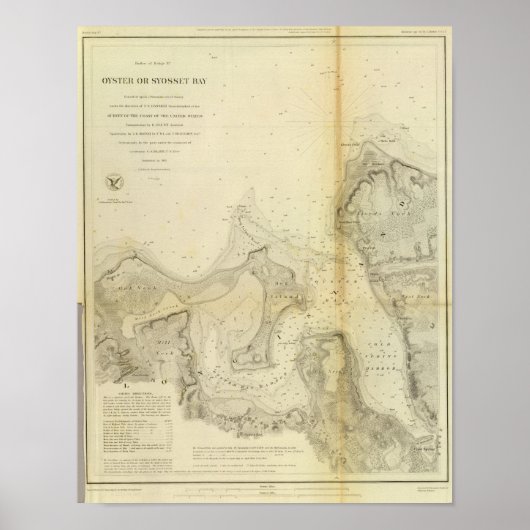 オイスターまたはソセット湾 ポスター (正面)