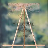 オイスターエレガントシェルビーチ結婚式へようこそ アクリルサイン (ニュートラル)