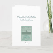 オイスターキャッチャー兄弟誕生日カード カード (裏面)