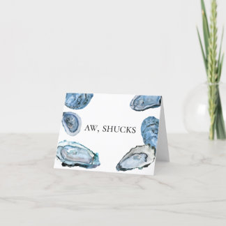 オイスターサンキューノート – Aw, Shucks サンキューカード