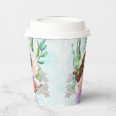 オイスターシェル紙カップのマーメイド（ブルネット） 紙コップ (左)