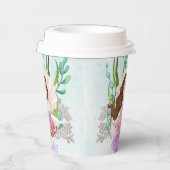 オイスターシェル紙カップのマーメイド（ブルネット） 紙コップ (右)