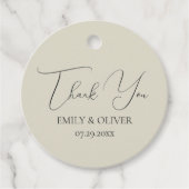 オイスターシェル結婚式の引き出物ラベル フェイバータグ (正面)