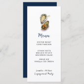 オイスターシーフードパーティーメニューカード メニュー (正面/裏面)