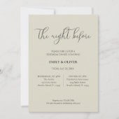 オイスターシ結婚ェルのリハーサル招待状 招待状 (正面)