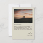 オイスターシ結婚ェルサンキューカード サンキューカード (裏面)