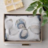 オイスターハーフシェル沿岸ティッシュペーパー 薄葉紙 (ギフト)