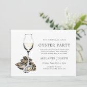 オイスターパールをテーマにした誕生日 | ピーチテーマ 招待状 (スタンド正面)