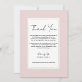 オイスターピンクモダン結婚ミニマル金ゴールドさん 招待状 (正面)