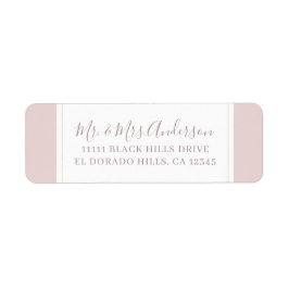 オイスターピンク&モダン金ゴールド結婚ズ ラベル