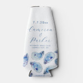 オイスターブルーウォーターカラー結婚式の引き出物 ボトルクーラー (正面)