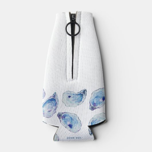 オイスターブルーウォーターカラー結婚式の引き出物 ボトルクーラー (裏面)