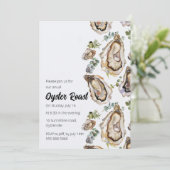 オイスターローストウォーターカラーの招待状 セーブザデート (スタンド正面)