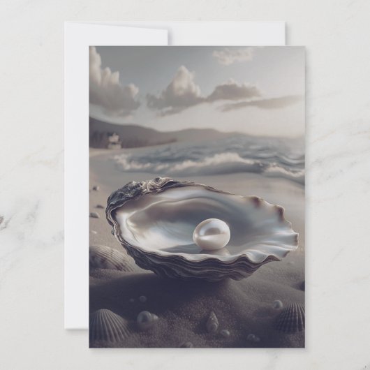 オイスターローストカップルシャワー招待状 招待状 (裏面)