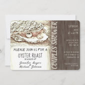 オイスターローストカップルシャワー 招待状 (正面)