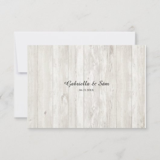 オイスターローストシーフード航海のパーティーRSVP返信 出欠カード (裏面)