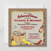 オイスターローストパーティの招待状 招待状 (正面)