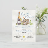 オイスターローストベイクパーティの招待状 招待状 (スタンド正面)