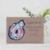 オイスターロースト誕生日招待状 招待状 (スタンド正面)