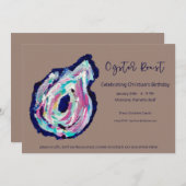 オイスターロースト誕生日招待状 招待状 (正面/裏面)