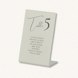 オイスター結婚シェルのテーブル席表カード 台座サイン