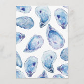 オイスター結婚ズウィークエンドイベントブルーウォーター色 エンクロージャーカード (裏面)