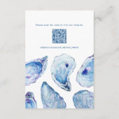 オイスター結婚ズ詳細ホテル情報QRコード エンクロージャーカード (裏面)