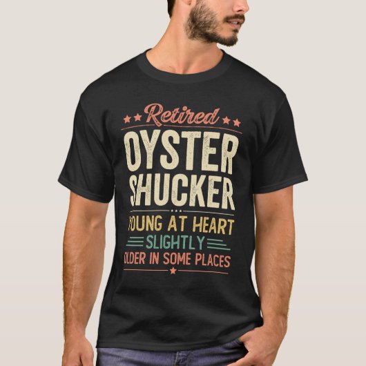 オイスター退職したシャッカー Tシャツ (正面)