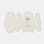 オイスター/クリームアスクレパーソナライズされたピウス+ローレルリース フェイバーボックス (折り畳みなし)