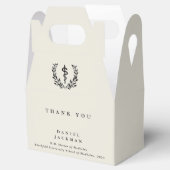 オイスター/クリームアスクレパーソナライズされたピウス+ローレルリース フェイバーボックス (オープン)