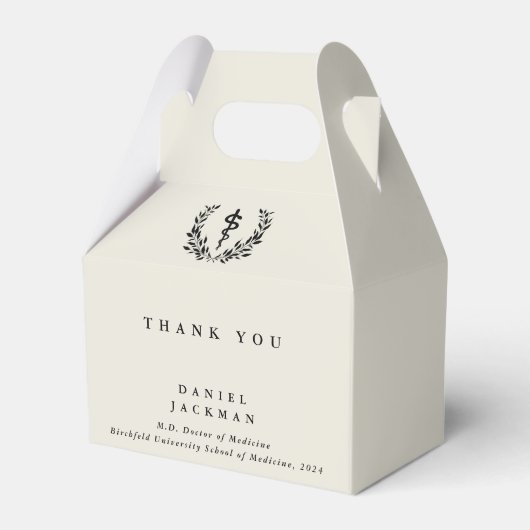 オイスター/クリームアスクレパーソナライズされたピウス+ローレルリース フェイバーボックス (正面サイド)