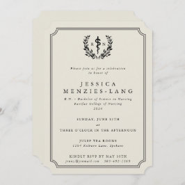 オイスター/ブラック登録ナースアスクレピオス卒業 招待状