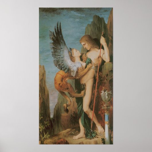 オイディプスとスフィンクスのポスター ポスター (正面)