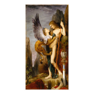 オイディプスとスフィンクスby Gustave Moreo フォトプリント