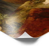 オイディプスとスフィンクスby Gustave Moreo フォトプリント (角)