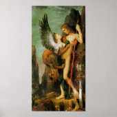 オイディプスとスフィンクスby Gustave Moreo ポスター (正面)