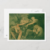 オイディプスは息子ポリニスをカール – "破滅に行く, S ポストカード (正面/裏面)