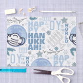 オイトゥザワールドマスクハおもしろいヌッカブルー（ユダヤ教）メノラー 薄葉紙 (クラフト)