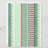 オイフルストライプグリーンクリスマススクラップブック紙 (正面)