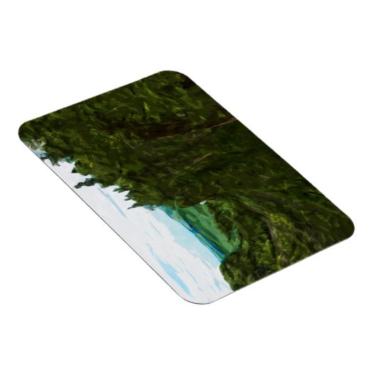 オイメットキャニオンカナダ抽象芸術印象派 マグネット (右側)